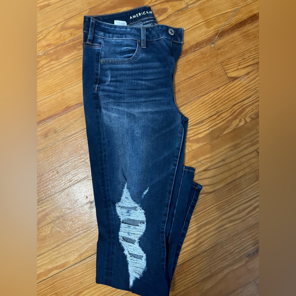 American Eagle Outfitters Dark Blue Skinny Jeans